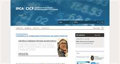 Desktop Screenshot of cicf.ipca.pt