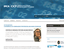 Tablet Screenshot of cicf.ipca.pt